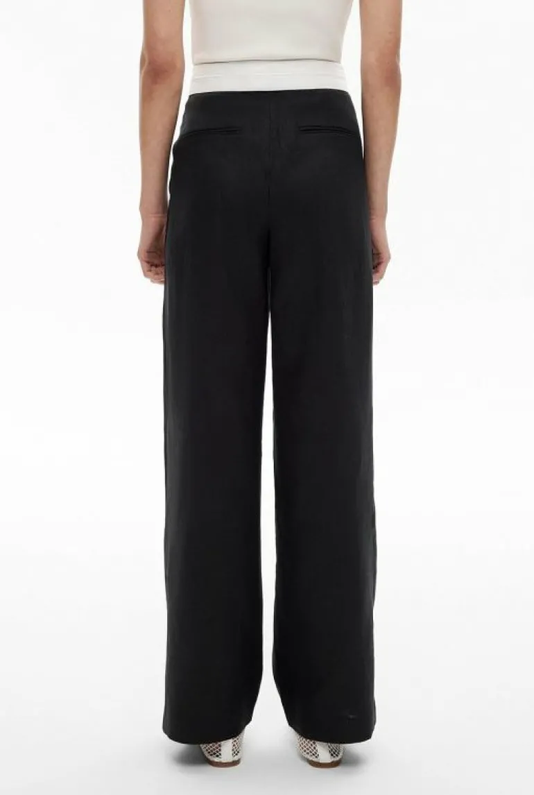 Pants^Witchery Waist Detail Linen Pant StoneYd