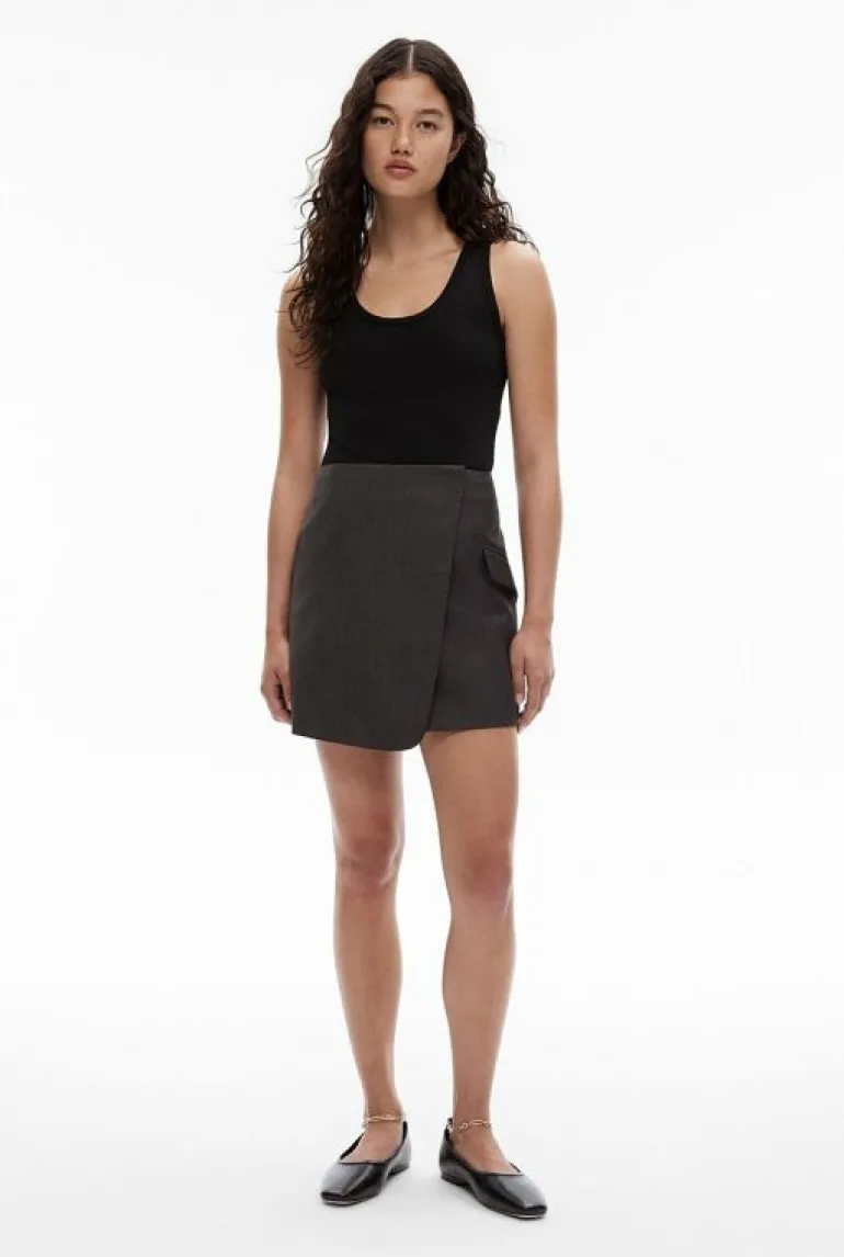 Sale | Skirts^Witchery Wrap Mini Skirt CharcoalMelange