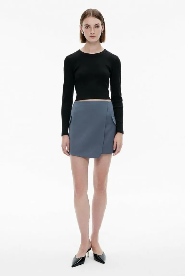 Sale | Skirts^Witchery Wrap Mini Skirt CharcoalMelange
