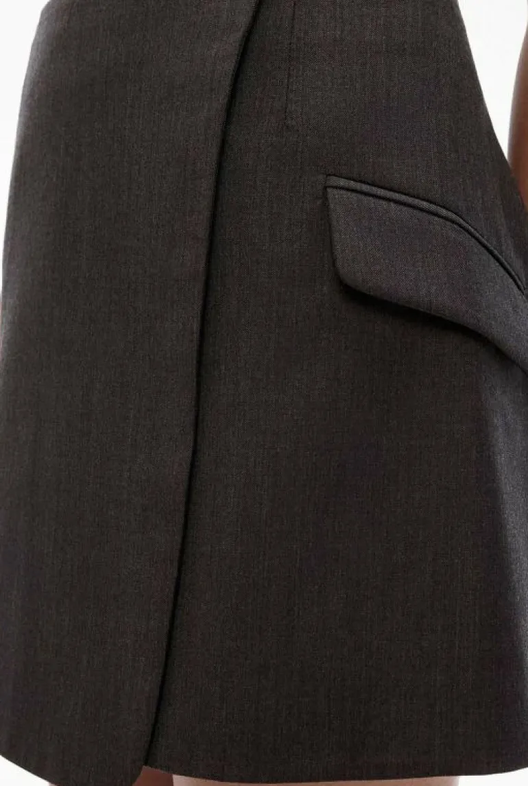 Sale | Skirts^Witchery Wrap Mini Skirt CharcoalMelange